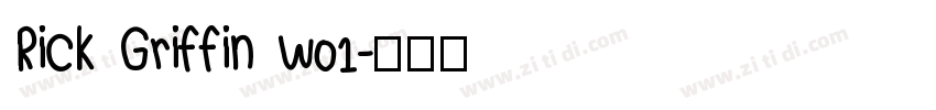 Rick Griffin W01字体转换
